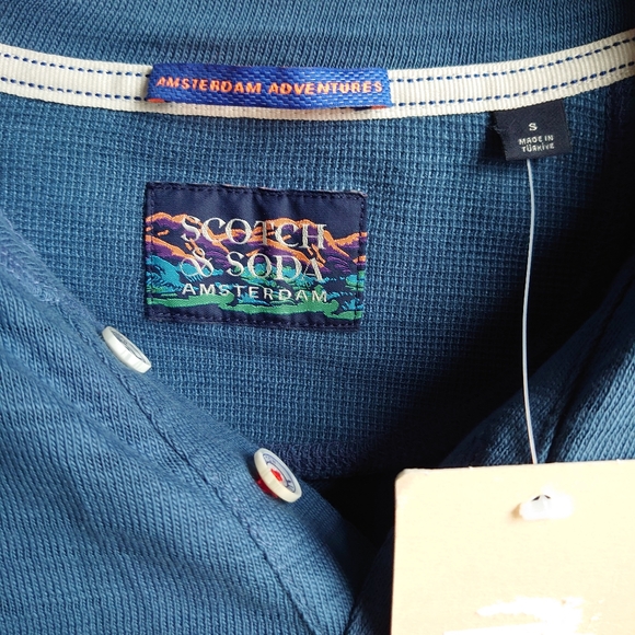 Scotch & Soda Long Sleeve Jersey Grandad Henley T-Shirt RETAIL $79 - Picture 10 of 16